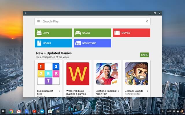 google play store on chromebook